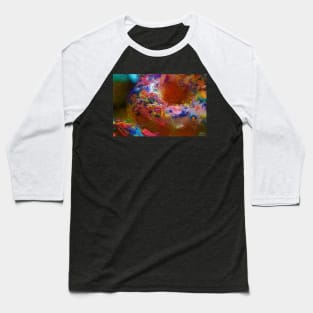 Rainbow Sprinkles Donut Impressionist Painting Baseball T-Shirt